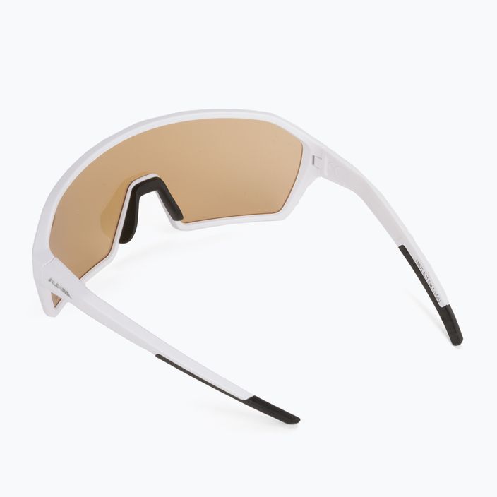 Alpina Ram Q-Lite V balti matiniai/mėlyni veidrodiniai dviratininko akiniai 2