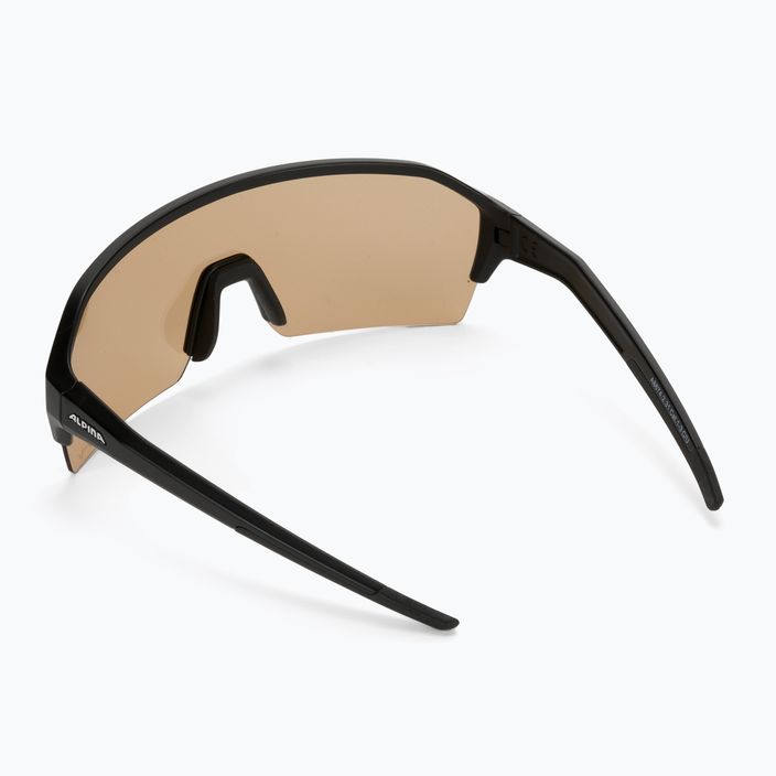 Dviračio akiniai Alpina Ram Hr Q-Lite V juodas matinis/sidabrinis veidrodis 2