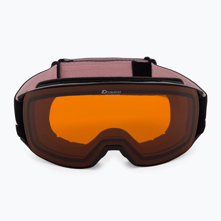 Alpina Nakiska slidinėjimo akiniai juodi/rožiniai matiniai/oranžiniai 2