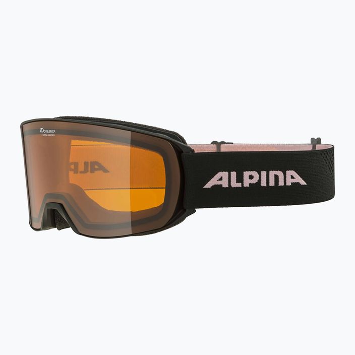 Alpina Nakiska slidinėjimo akiniai juodi/rožiniai matiniai/oranžiniai 6