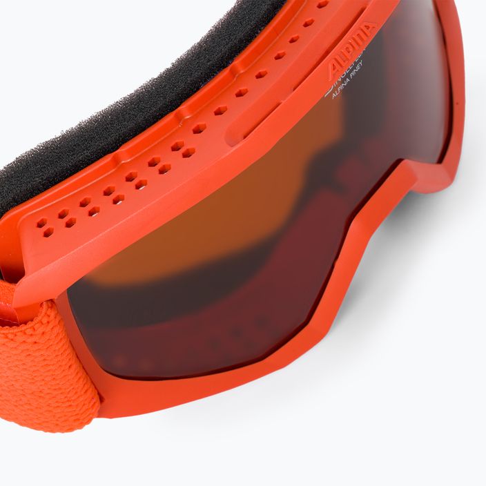 Alpina Piney moliūgų matinės spalvos/oranžiniai vaikiški slidinėjimo akiniai 5