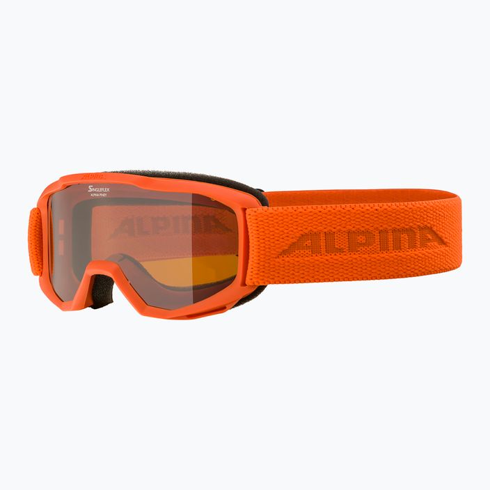 Alpina Piney moliūgų matinės spalvos/oranžiniai vaikiški slidinėjimo akiniai 6