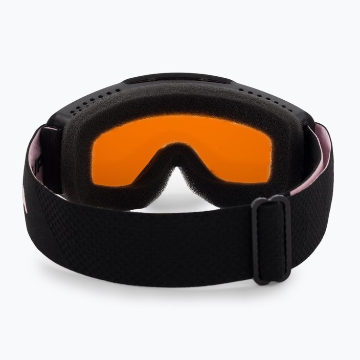 Alpina Piney vaikiški slidinėjimo akiniai juodi/rožiniai matiniai/oranžiniai 3
