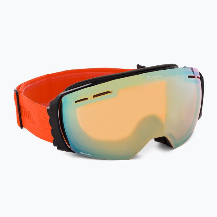 Alpina Granby Q-Lite juodi/moliūgų matiniai/auksiniai slidinėjimo akiniai