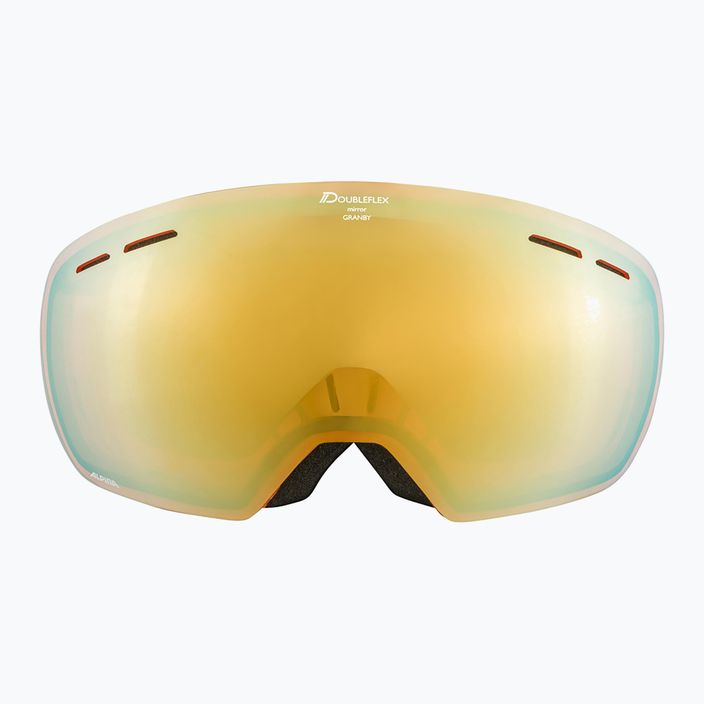 Alpina Granby Q-Lite juodi/moliūgų matiniai/auksiniai slidinėjimo akiniai 7