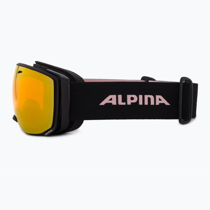 Alpina Estetica Q-Lite juodi/rožiniai matiniai/dugniniai slidinėjimo akiniai 4