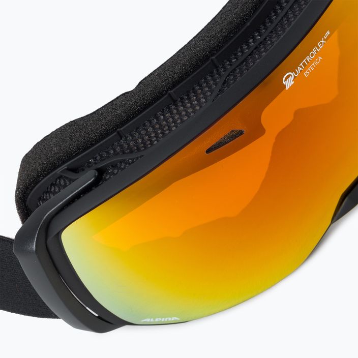 Alpina Estetica Q-Lite juodi/rožiniai matiniai/dugniniai slidinėjimo akiniai 5