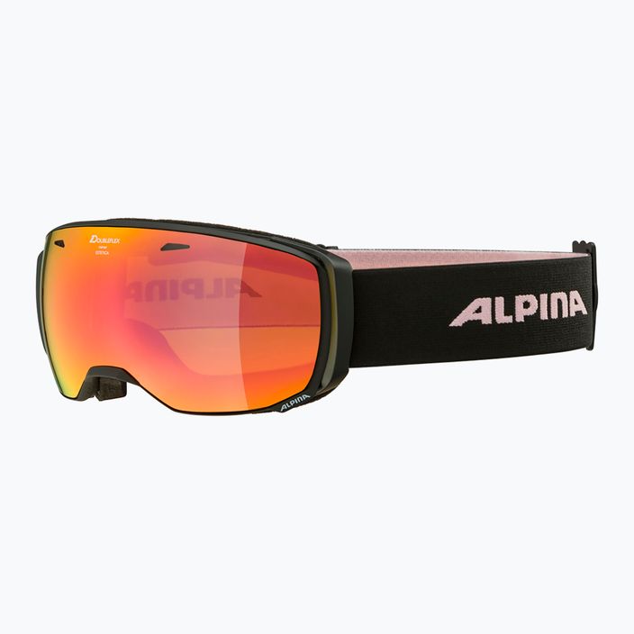 Alpina Estetica Q-Lite juodi/rožiniai matiniai/dugniniai slidinėjimo akiniai 6