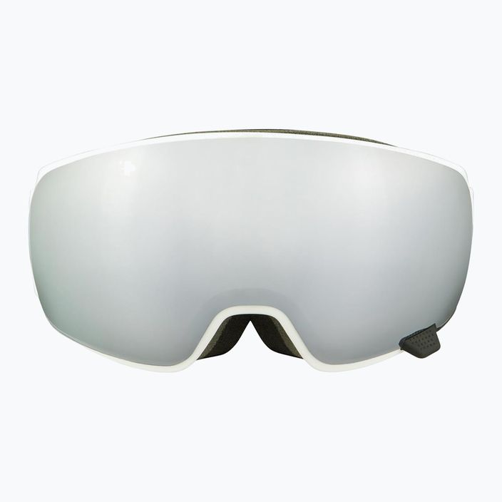 Alpina Double Jack Mag Q-Lite balti blizgūs / veidrodiniai juodi slidinėjimo akiniai 8