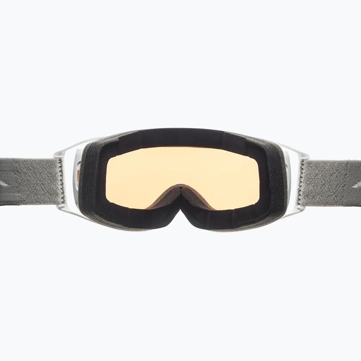 Alpina Double Jack Mag Q-Lite balti blizgūs / veidrodiniai juodi slidinėjimo akiniai 11