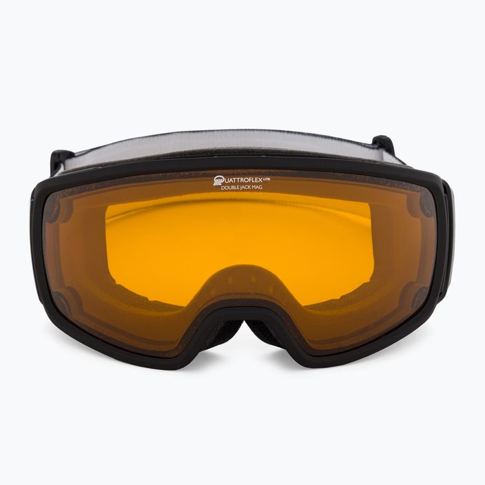 Alpina Double Jack Mag Q-Lite juodi matiniai/veidrodiniai juodi slidinėjimo akiniai 2