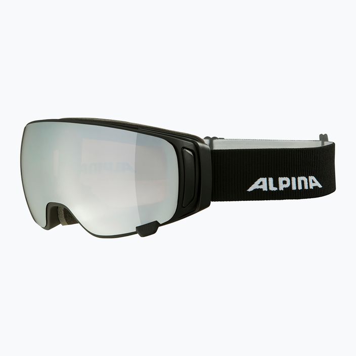 Alpina Double Jack Mag Q-Lite juodi matiniai/veidrodiniai juodi slidinėjimo akiniai 7