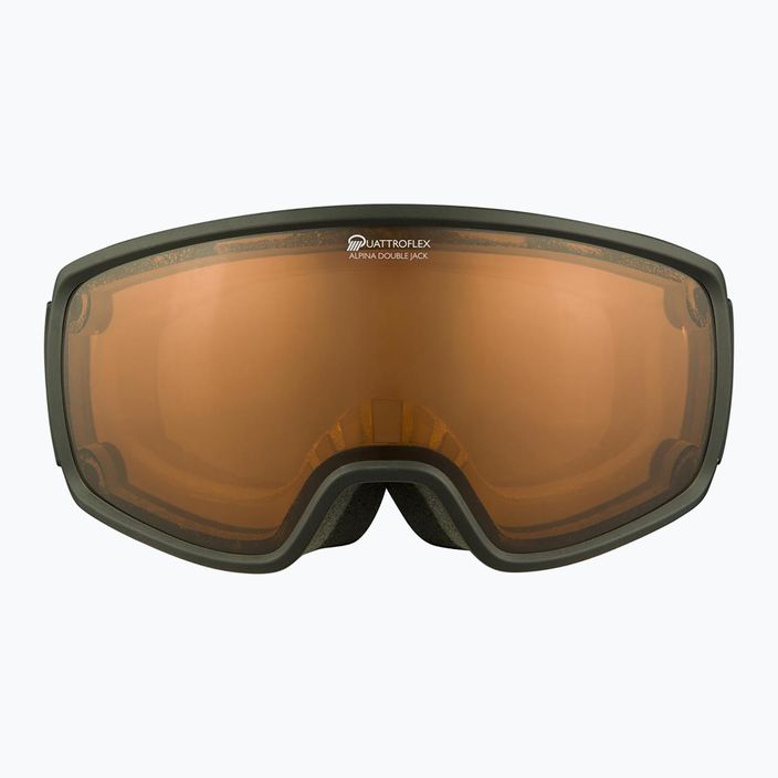Alpina Double Jack Mag Q-Lite juodi/rožiniai matiniai/veidrodiniai juodi slidinėjimo akiniai 5