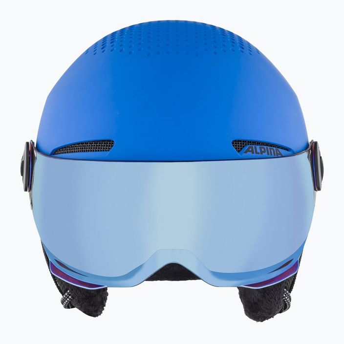 Alpina vaikiškas slidinėjimo šalmas Zupo Visor Q-Lite mėlynas matinis 10