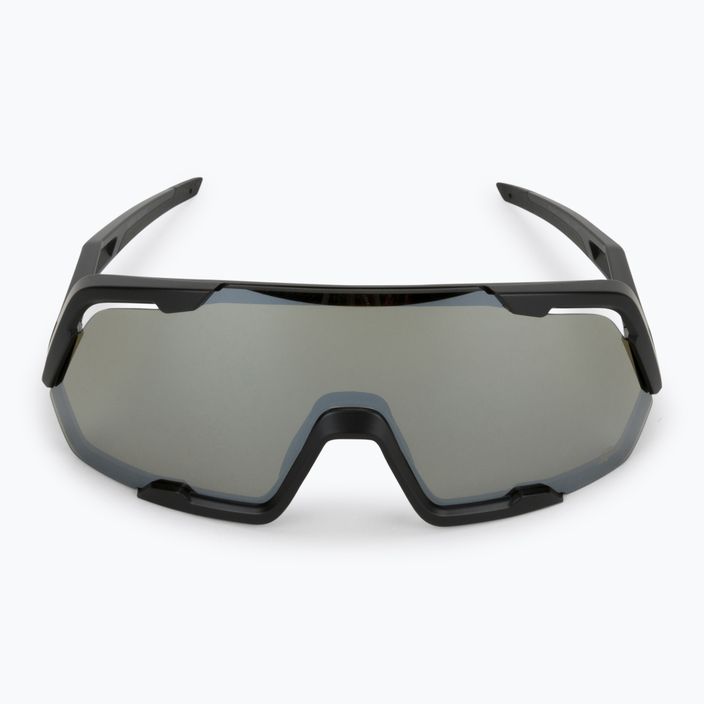 Alpina Rocket Q-Lite juodi matiniai / sidabriniai veidrodiniai dviratininkų akiniai 3