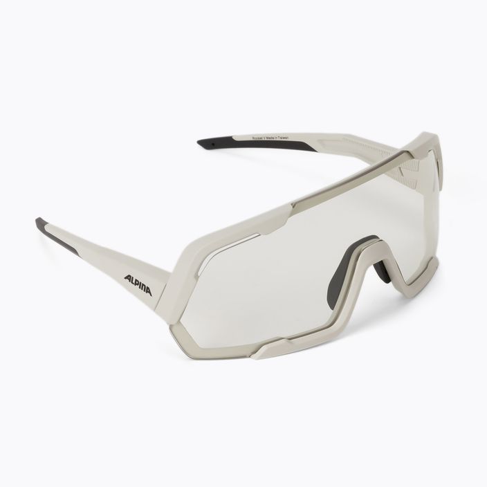 Alpina Rocket V cool grey matt/clear dviratininkų akiniai