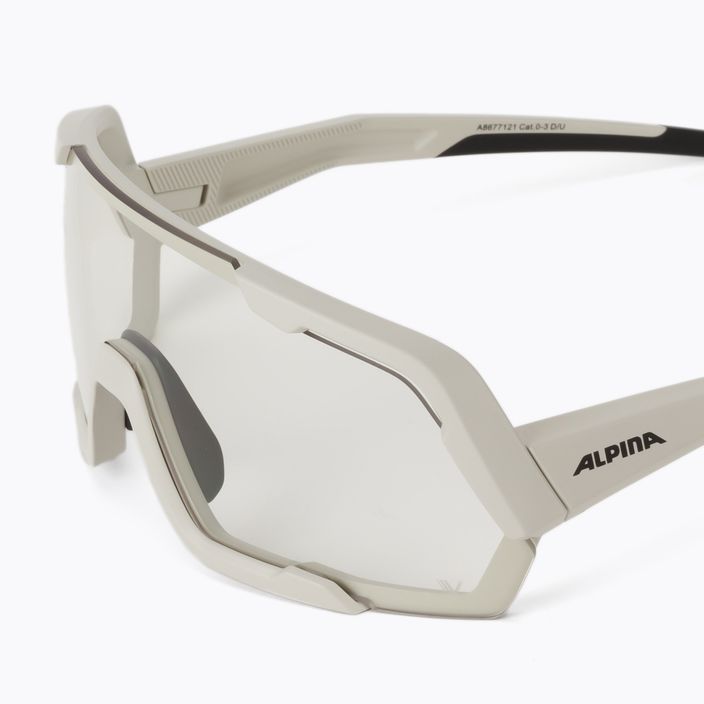 Alpina Rocket V cool grey matt/clear dviratininkų akiniai 5