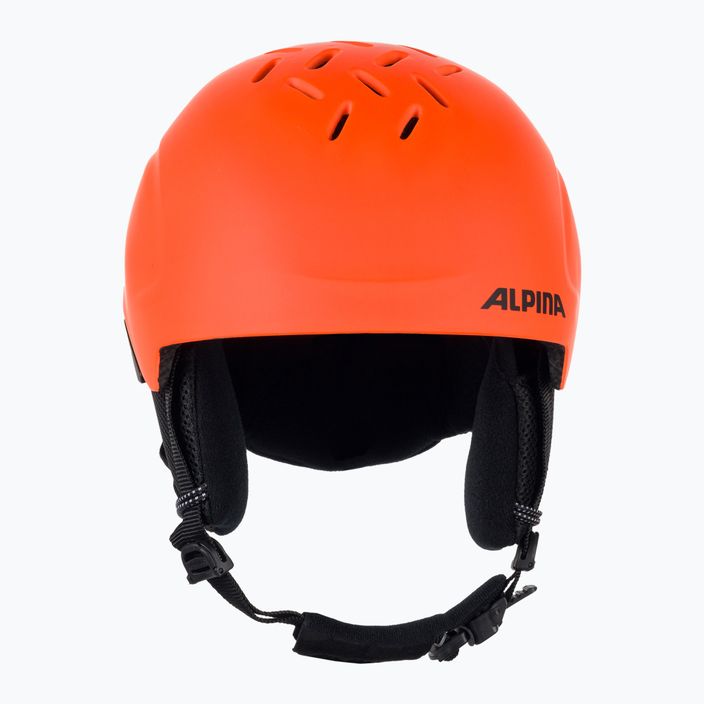 Alpina Pizi vaikiškas slidinėjimo šalmas neon/orange matt 2