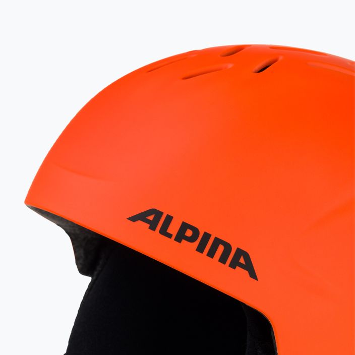 Alpina Pizi vaikiškas slidinėjimo šalmas neon/orange matt 8