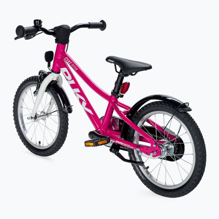 Puky CYKE 16-1 Alu vaikiškas rožinės ir baltos spalvos dviratis 4402 3