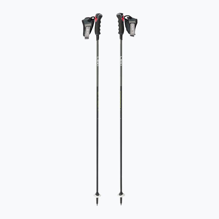 LEKI Carbon 12 3D slidinėjimo lazdos juodos/pilkos spalvos