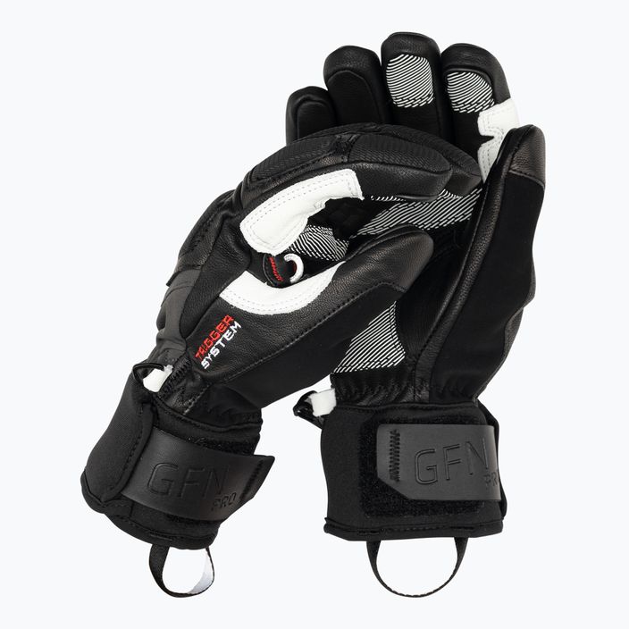 LEKI Griffin Pro 3D juoda/balta vyriška slidinėjimo pirštinė