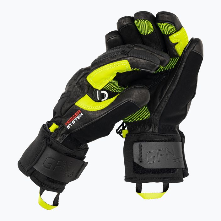 LEKI Griffin Pro 3D vyriškos slidinėjimo pirštinės juoda/neoninė