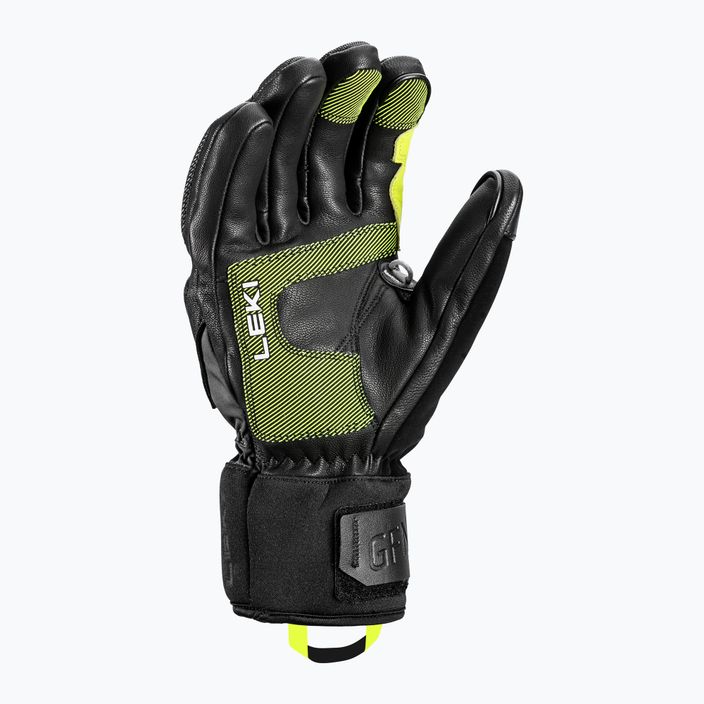 LEKI Griffin Pro 3D vyriškos slidinėjimo pirštinės juoda/neoninė 6