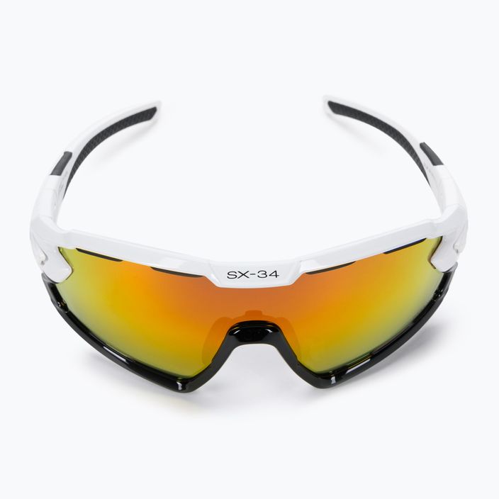CASCO dviratininkų akiniai SX-34 Carbonic balti/juodi/raudoni 09.1320.30 5