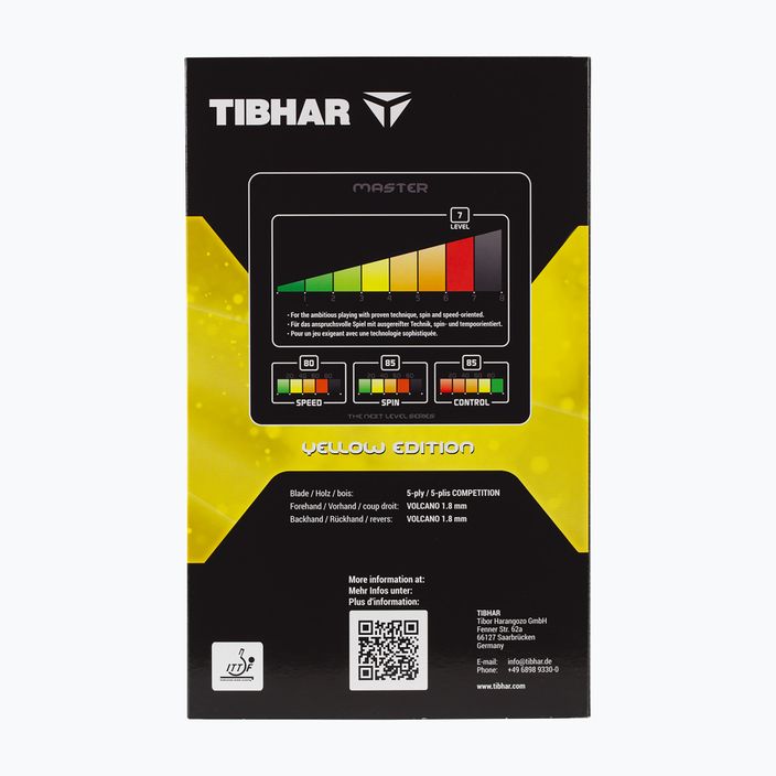 Stalo teniso raketė Tibhar Master Yellow Edition 6