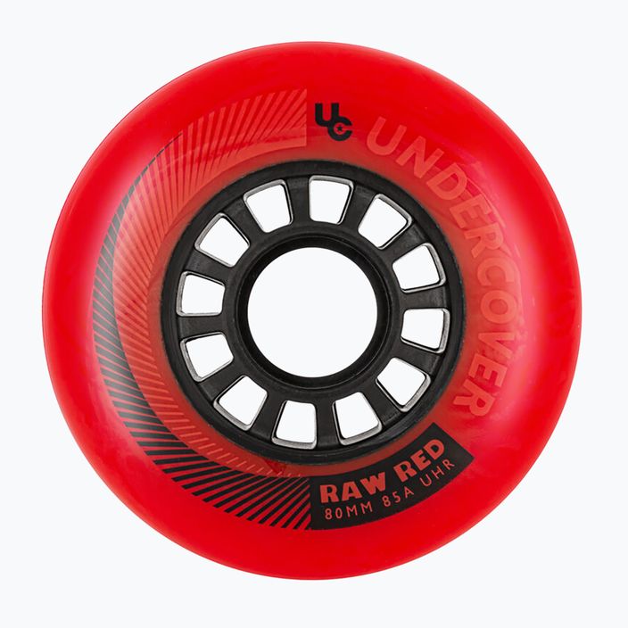 UNDERCOVER WHEELS Raw 80 mm/85A riedučių ratai 4 vnt. raudoni