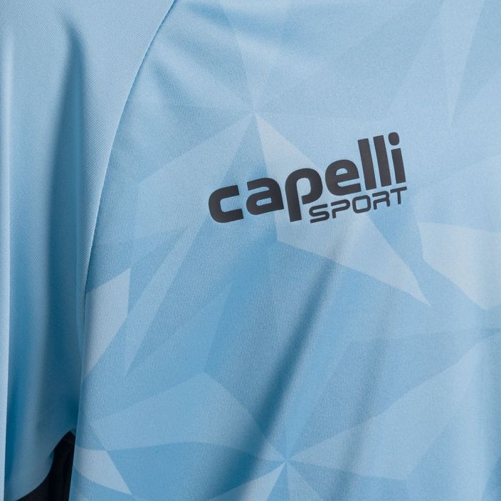 Capelli Pitch Star Goalkeeper vaikiški futbolo marškinėliai šviesiai mėlyni/juodi 3