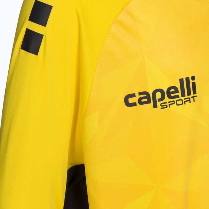 Capelli Pitch Star vaikiški futbolo marškinėliai Goalkeeper team yellow/black 3