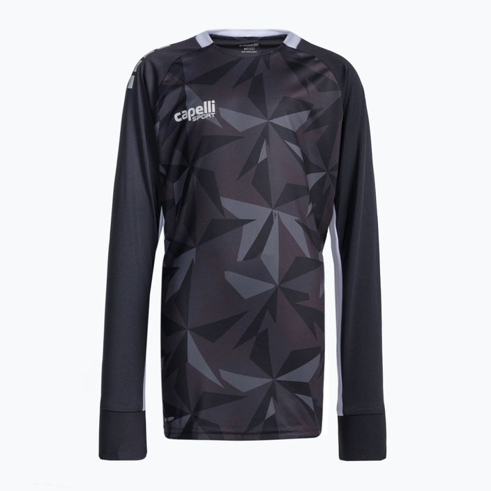 Capelli Pitch Star Goalkeeper vaikiški futbolo marškinėliai juoda/balta