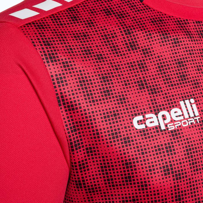 Vyriški futbolo marškinėliai Capelli Cs III Block red/black 3