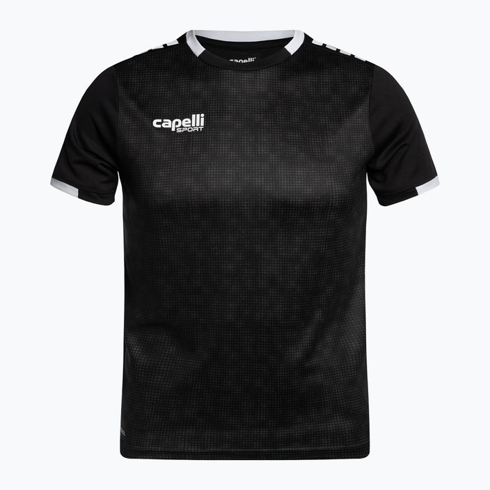 Capelli Cs III Block Jaunimo futbolo marškinėliai juoda/balta
