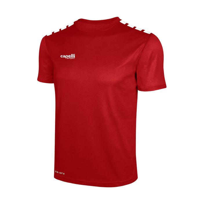 Vyriški futbolo marškinėliai Cappelli Cs One Adult Jersey SS raudona/balta 2