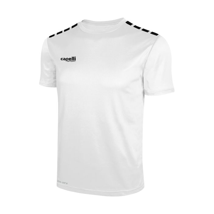Vyriški futbolo marškinėliai Cappelli Cs One Adult Jersey SS balta/juoda 2