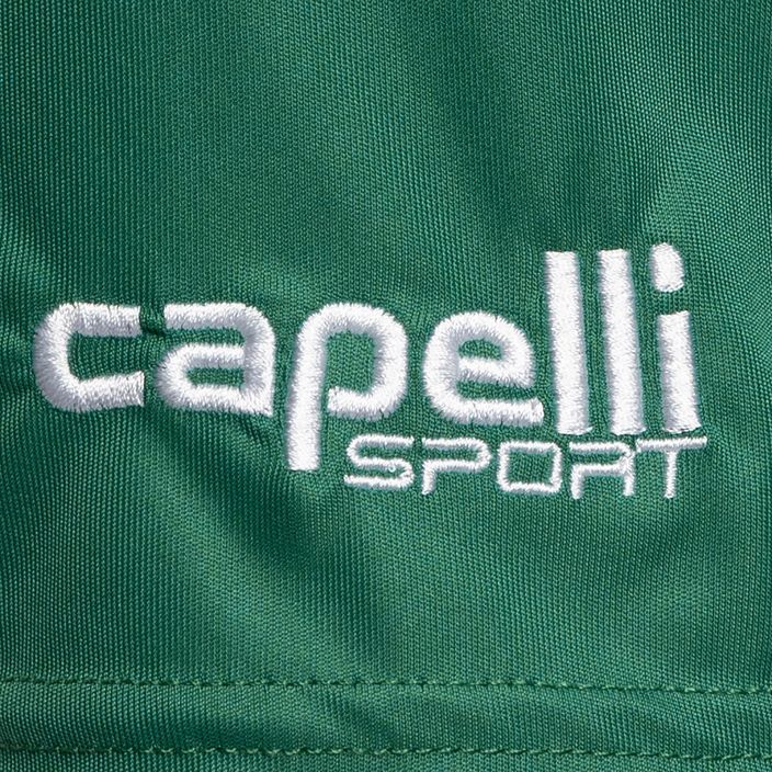 Capelli Sport Cs One Youth Rungtynių žali/balti vaikiški futbolo šortai 3