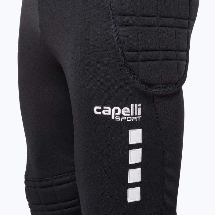 Vyriškos Capelli Basics I Adult Goalkeeper kelnės juoda/balta 2