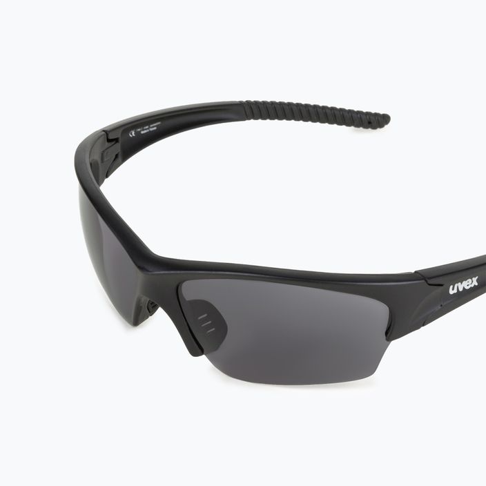 UVEX Sunsation juodi matiniai/dūminiai dviratininko akiniai 53/0/606/2210 5