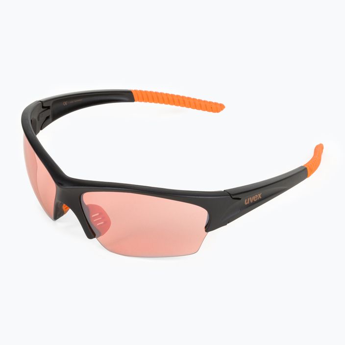 UVEX Sunsation black mat orange/litemirror orange dviratininkų akiniai 53/0/606/2212 5