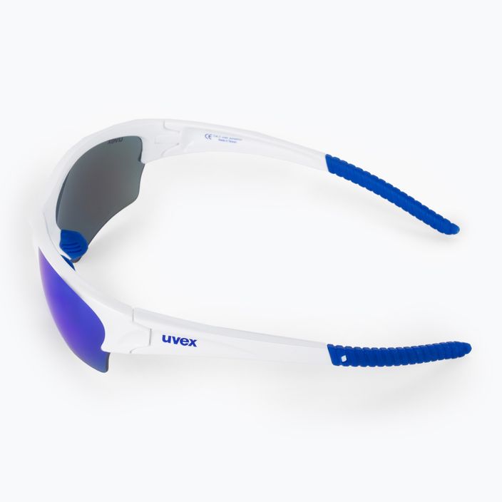 UVEX dviratininkų akiniai Sunsation white blue/mirror blue 53/0/606/8416 4