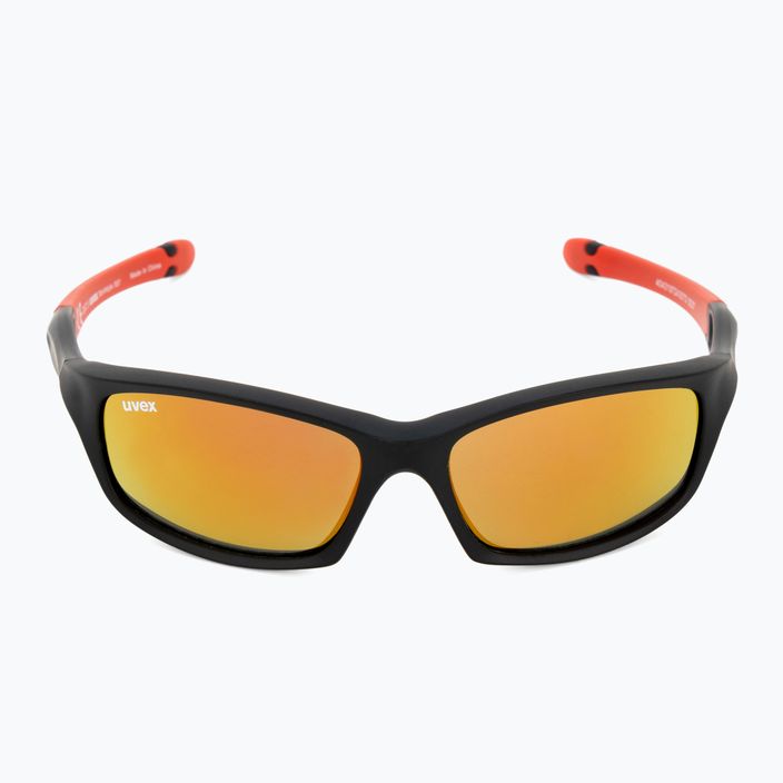 UVEX vaikiški akiniai nuo saulės Sportstyle black mat red/ mirror red 507 53/3/866/2316 3