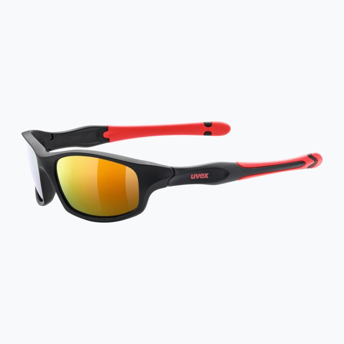 UVEX vaikiški akiniai nuo saulės Sportstyle black mat red/ mirror red 507 53/3/866/2316 5