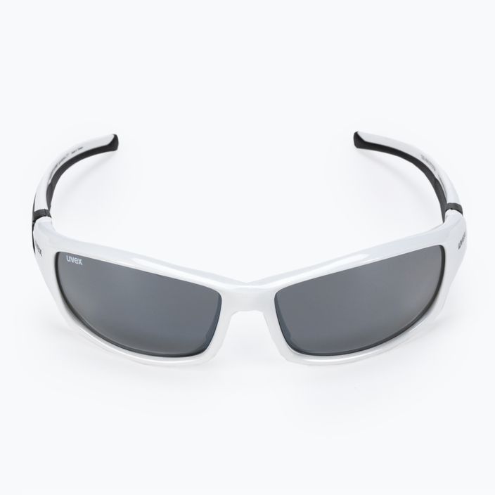 UVEX Sportstyle 211 akiniai nuo saulės baltai juodi/šviesiai sidabriniai 53/0/613/8216 3