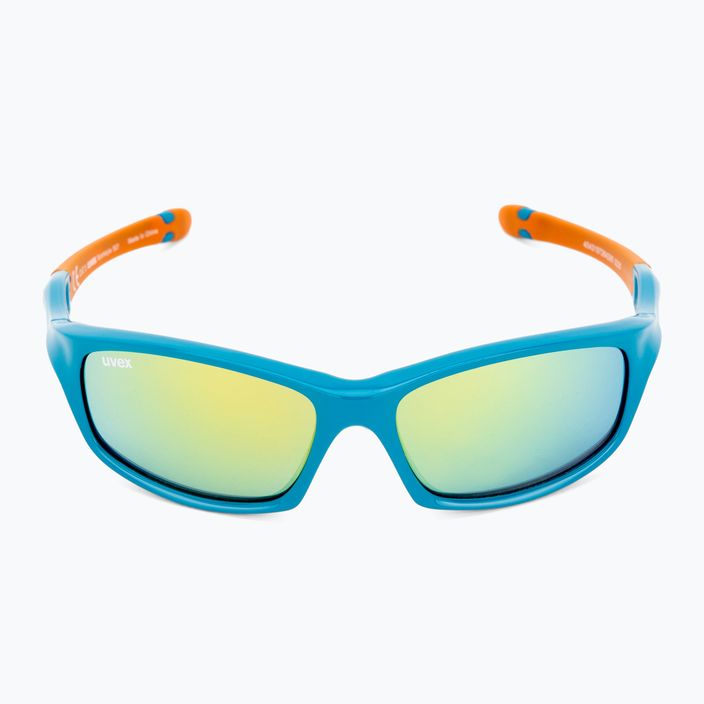 UVEX vaikiški akiniai nuo saulės Sportstyle mėlynai oranžiniai/veidrodiniai rožiniai 507 53/3/866/4316 3