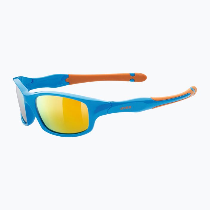 UVEX vaikiški akiniai nuo saulės Sportstyle mėlynai oranžiniai/veidrodiniai rožiniai 507 53/3/866/4316 5
