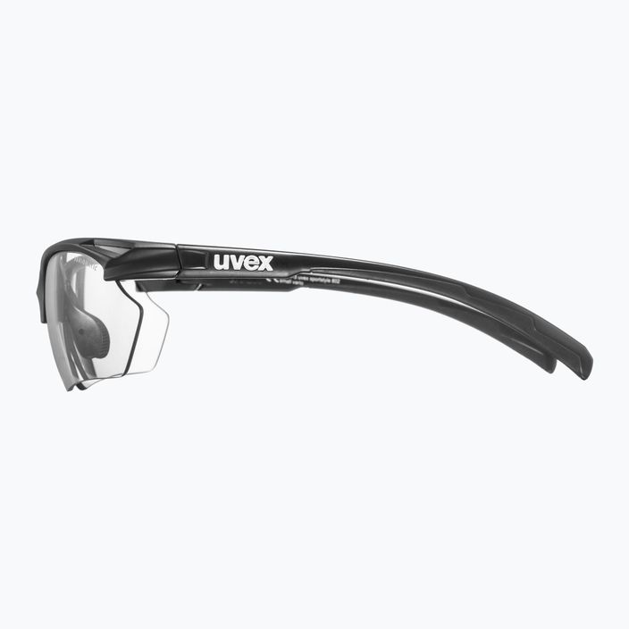 UVEX Sportstyle 802 juodi matiniai/variomatiniai dūminiai dviratininkų akiniai 53/0/894/2201 6
