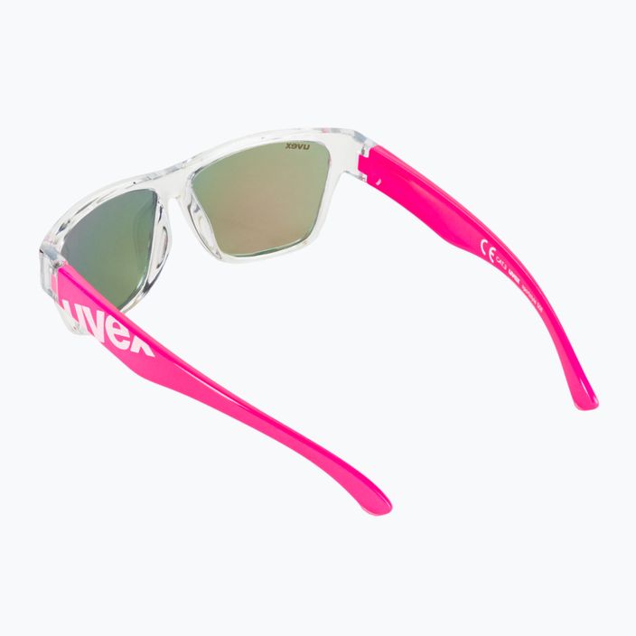 UVEX vaikiški akiniai nuo saulės Sportstyle 508 skaidrios rožinės/veidrodinės raudonos spalvos 53/3/895/9316 2
